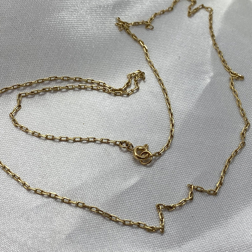 Cadena Eslabón Corriente 45 cm. en Plata