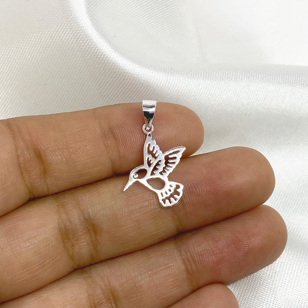 Silver Hummingbird Pendant