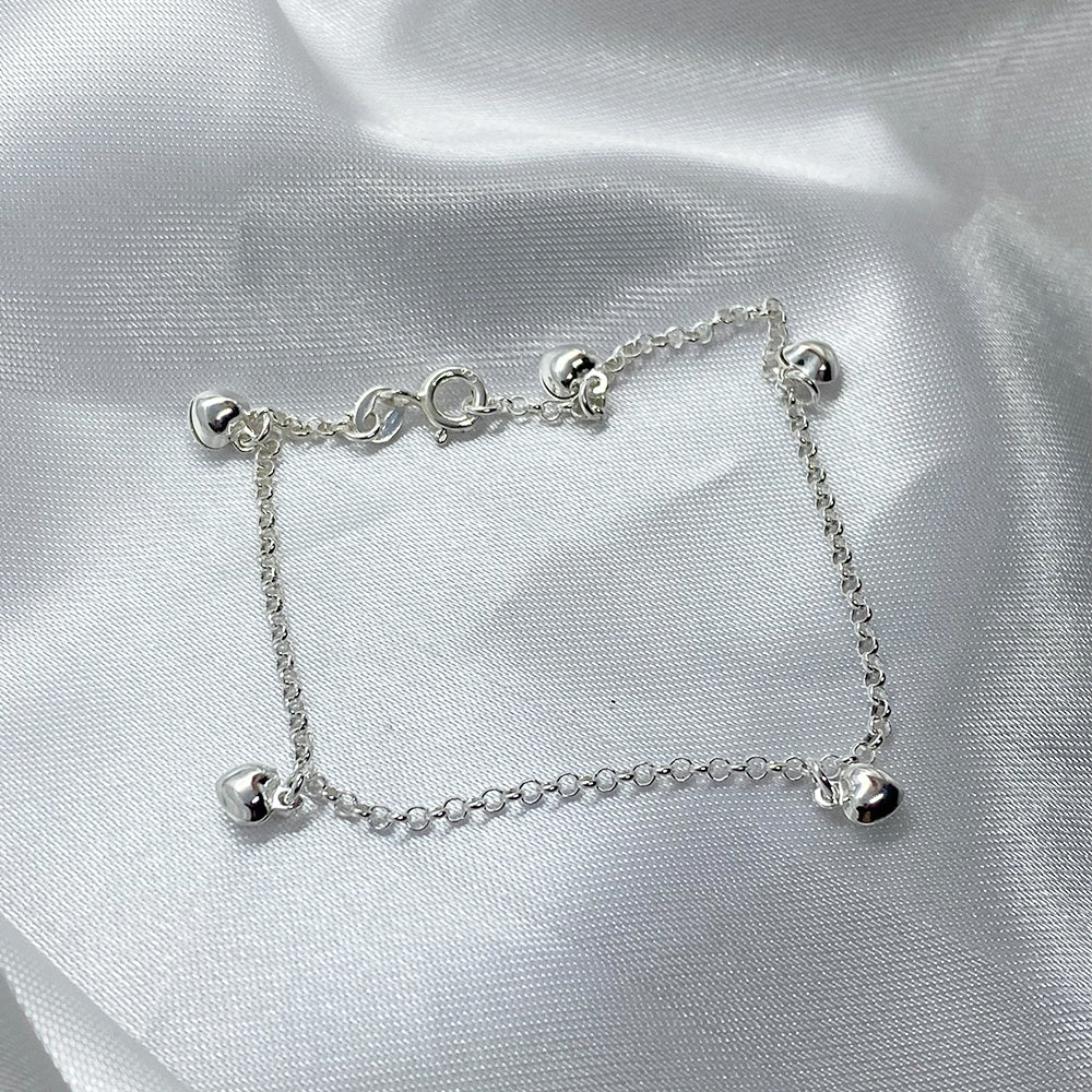 Pulsera Chiche Corazón en Plata