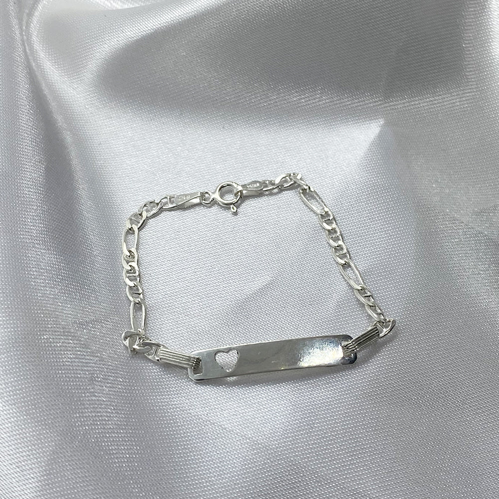 980 Silver Heart Plate