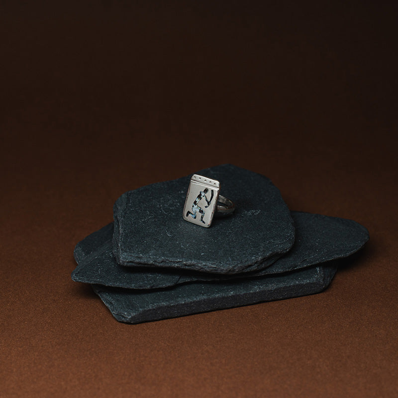 Anillo Selknam en Plata