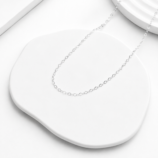 Cadena-MiniRombos-plata-50cm