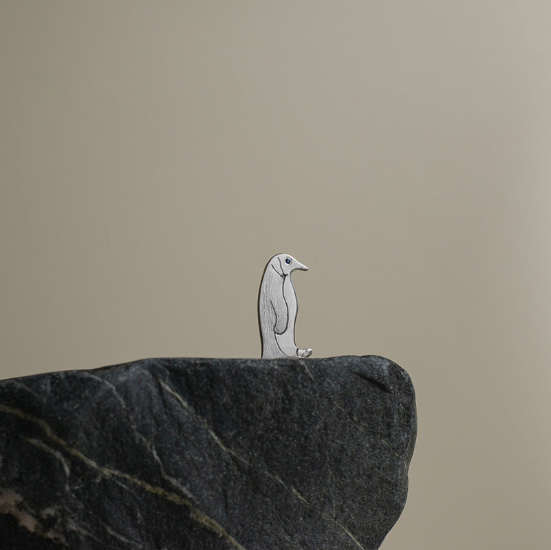 Colgante Pingüino en Plata