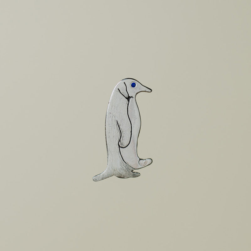 Colgante Pingüino en Plata