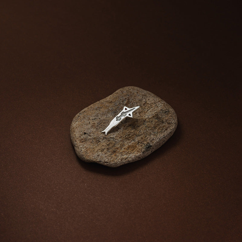 Colgante Selknam Matan en Plata