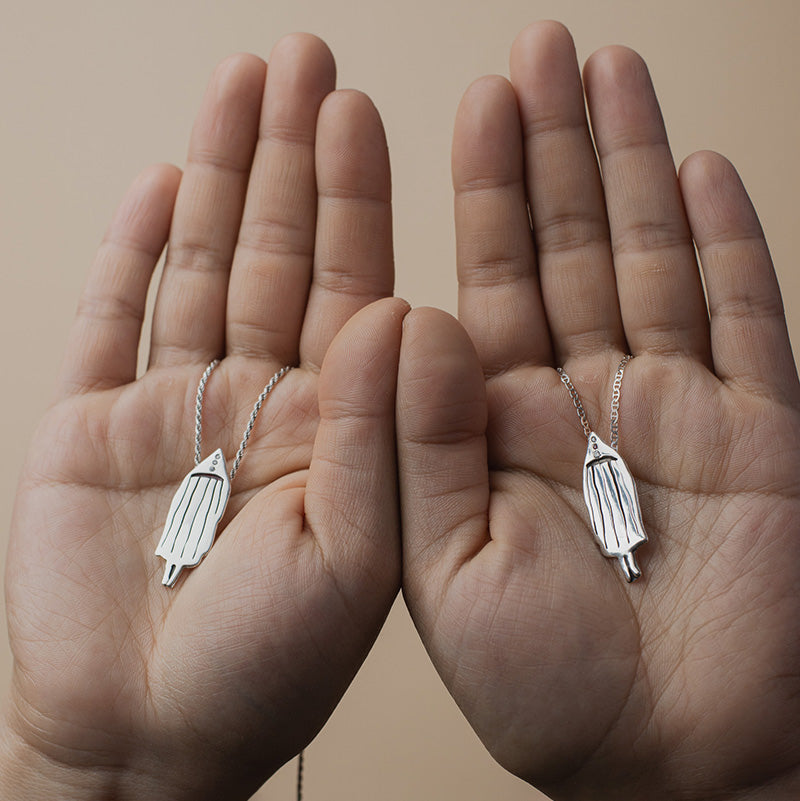 Colgante Selknam Tanu en Plata