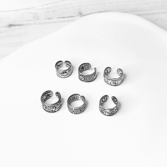 aro ear cuff de plata diseño étnico hermoso parael verano y disfrutar días en la playa además es súper cómodo para el día a día