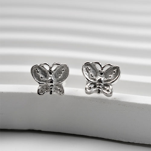 Aros mariposas en Plata