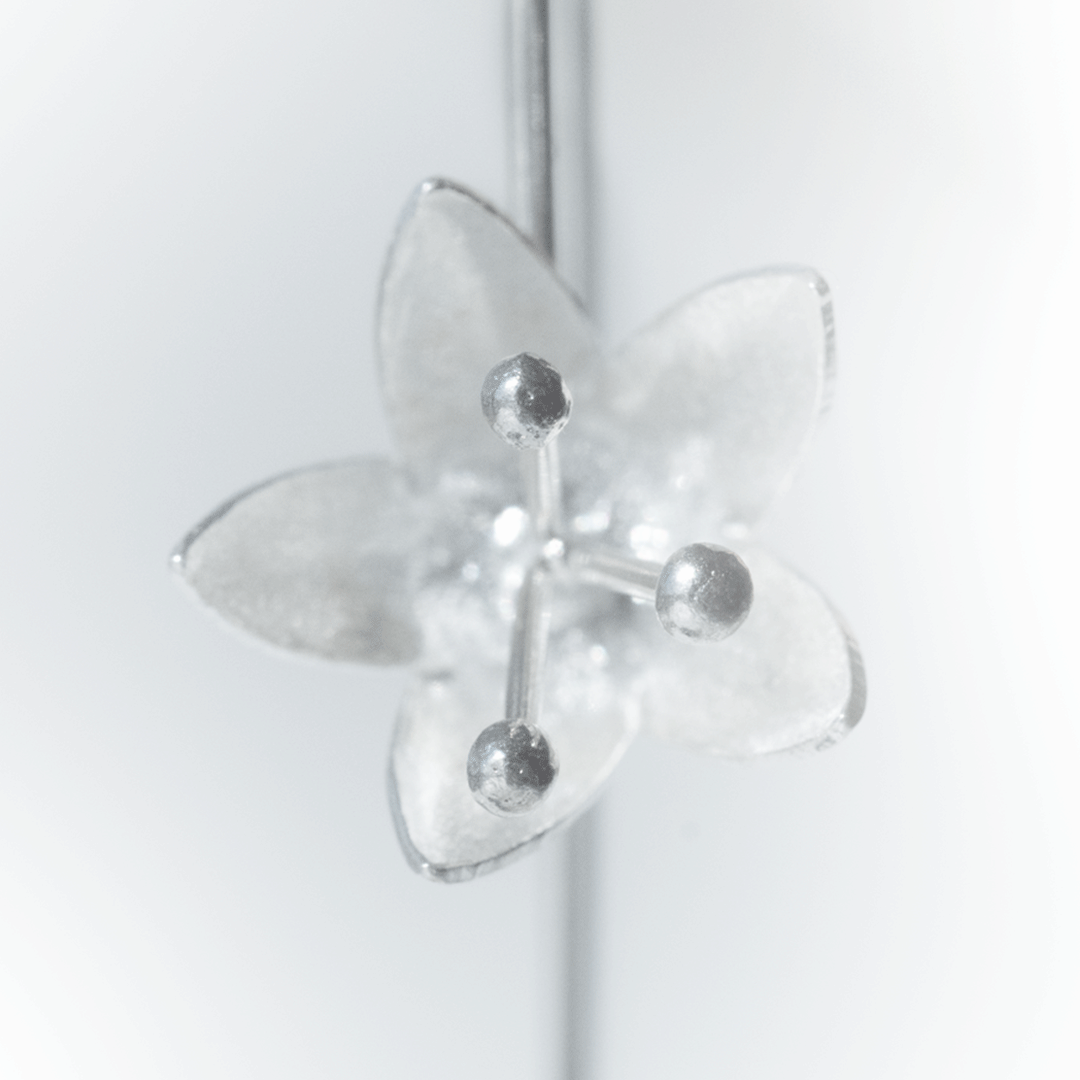 aros jazmin de plata