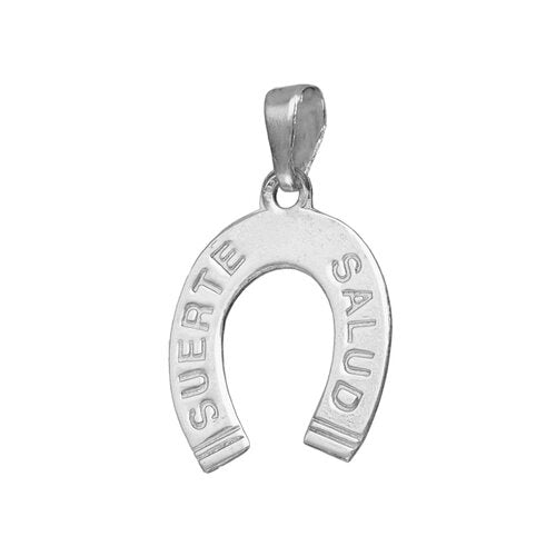 Silver Football "U" Pendant