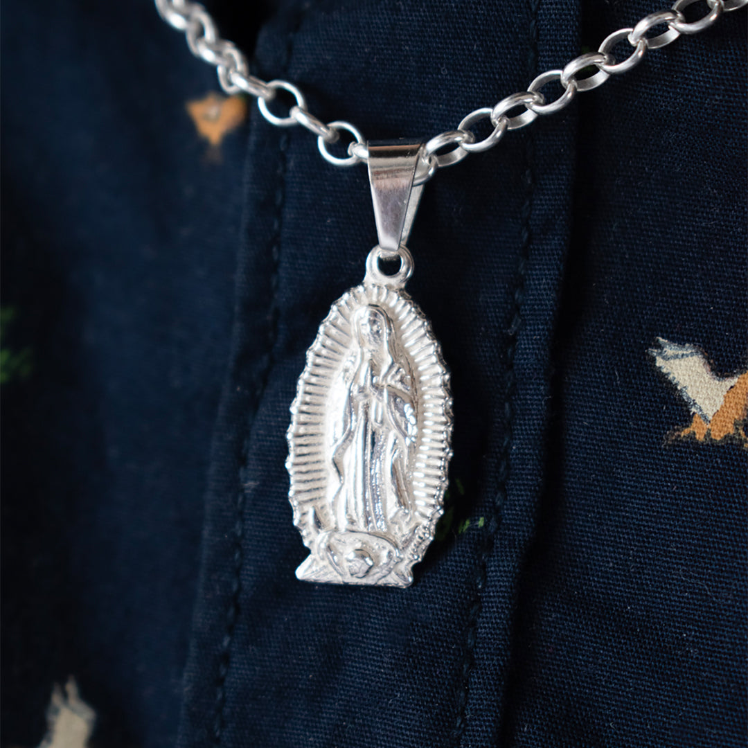 Colgante Virgen de Guadalupe en Plata