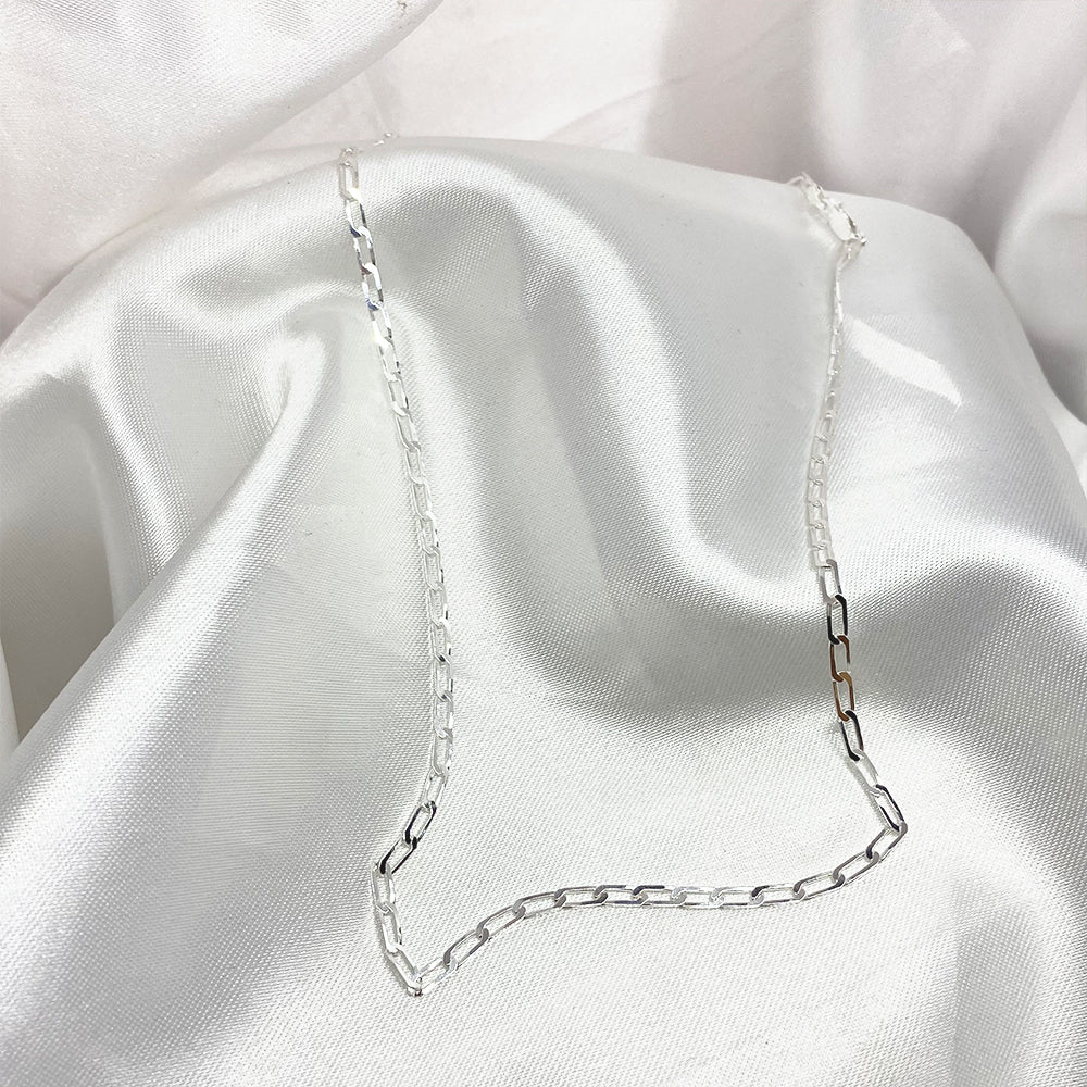 Long Grumet Chain 50cm. Silver