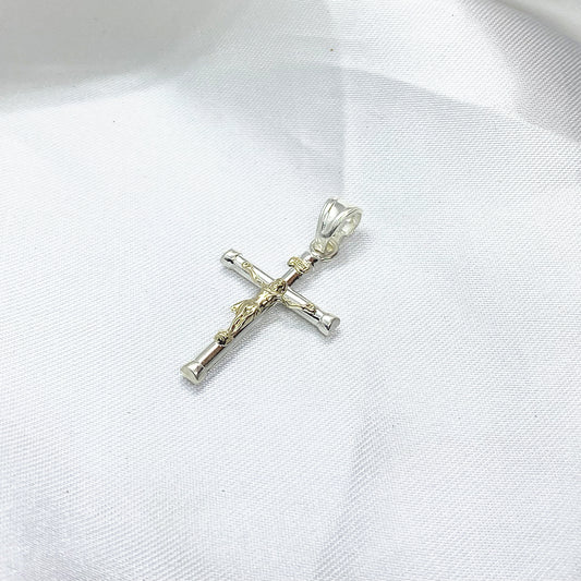 Silver Cross Pendant 43mm.