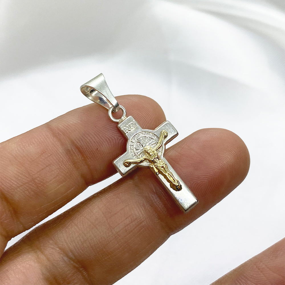 Silver Cross Pendant 43mm.