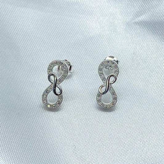 925 Silver Infinity Hoops