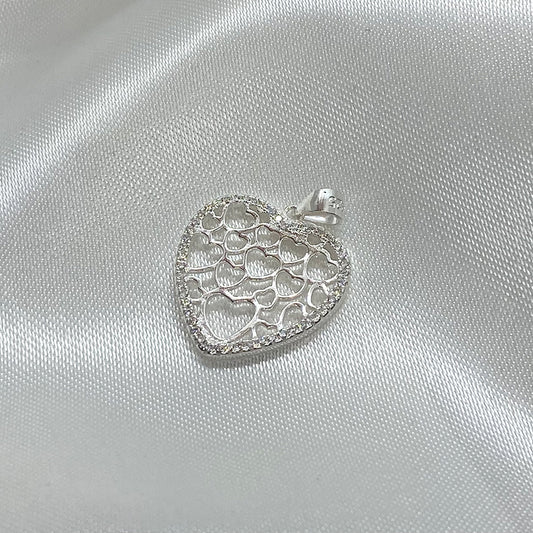 Mini Silver Hearts Pendant