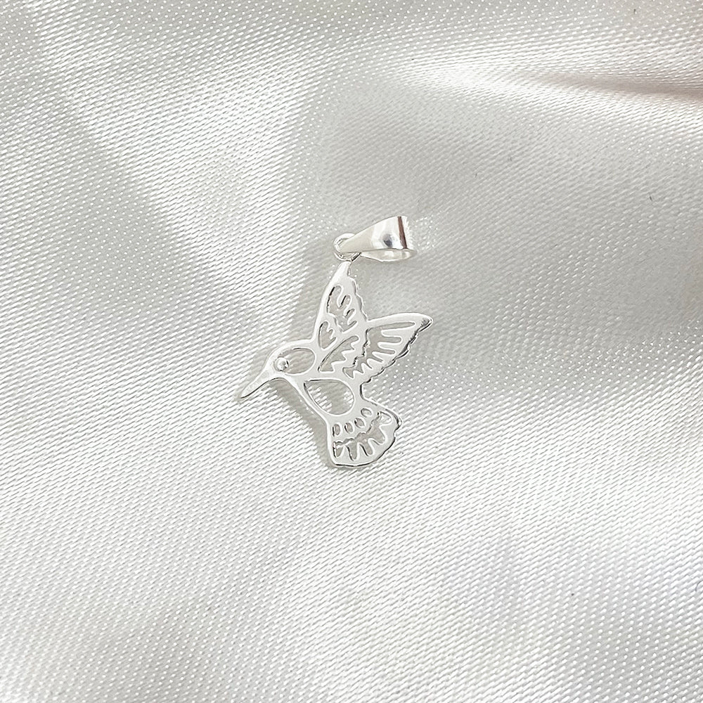 Silver Hummingbird Pendant