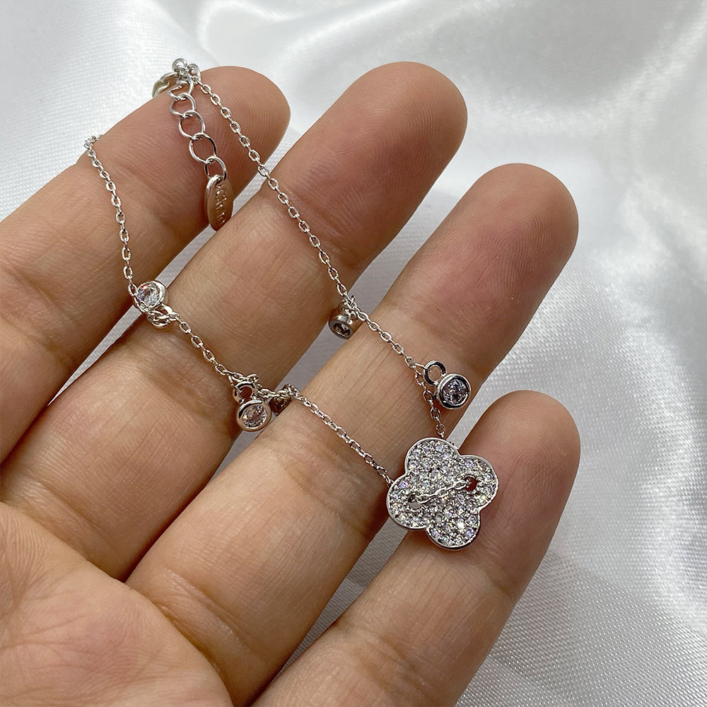 925 Silver Clover Bracelet