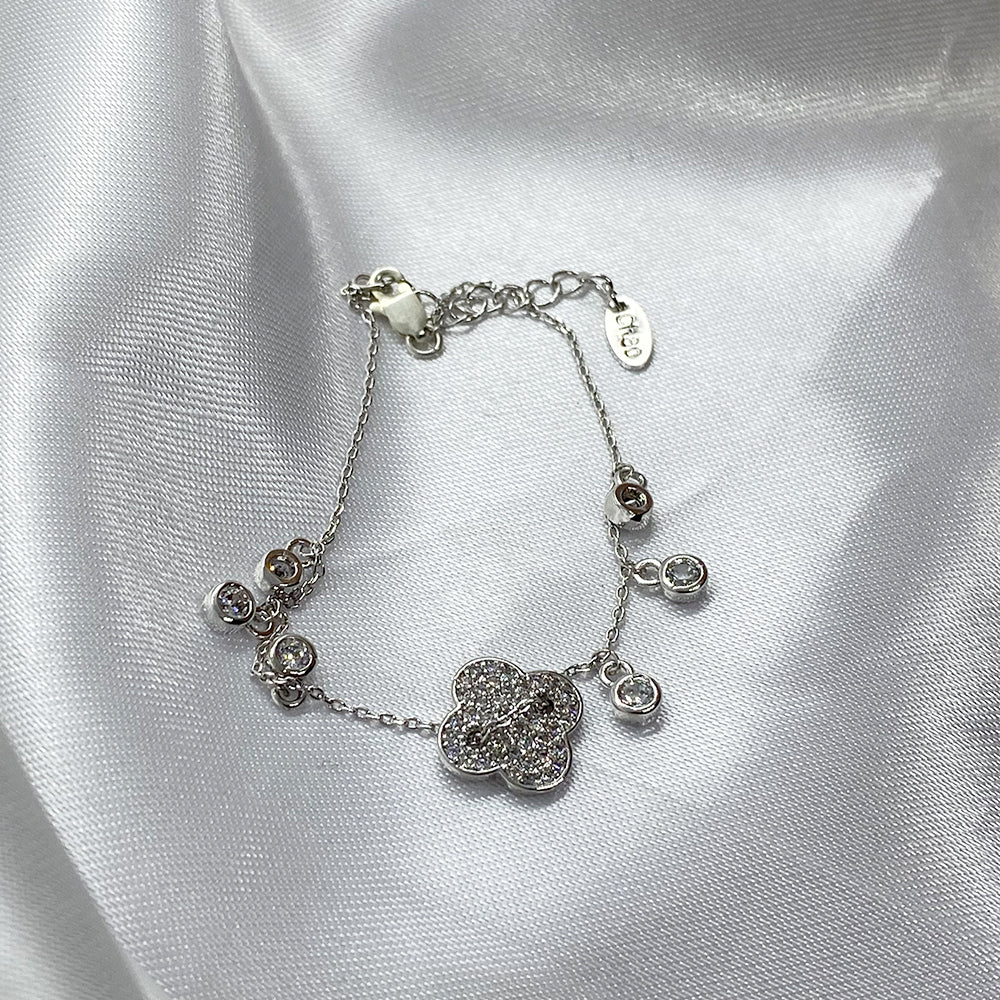 925 Silver Clover Bracelet