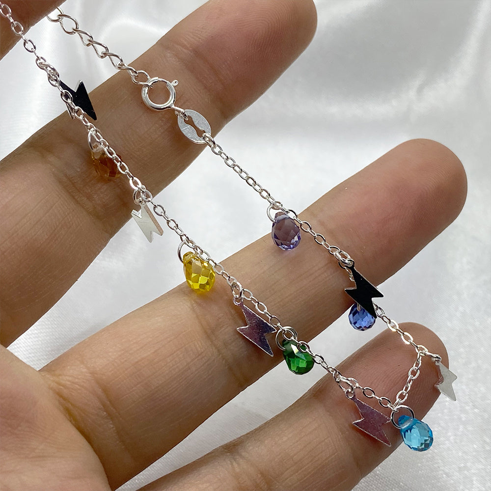 Colorful Rays Bracelet Silver 925