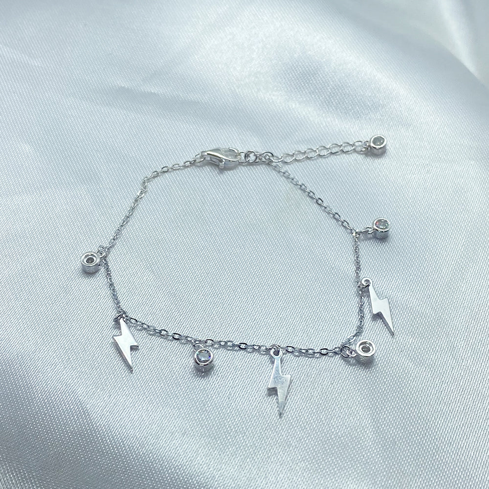 Pulsera Rayos en Plata